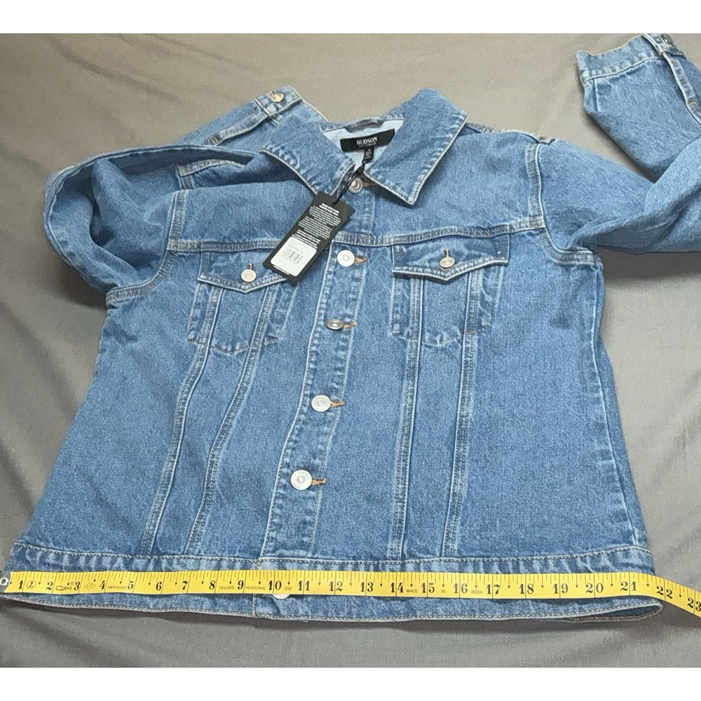 Hudson Los Angeles Denim Button Up Jean Trucker Jacket Women's Size XL/1X NEW - Picture 8 of 11